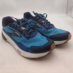 Brooks Catamount 2 Mens 13 Peacoat Atomic Blue Trail Running Shoes Hiking Active